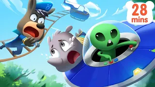 Baby was Taken by an Alien | +More Police Cartoons | Sheriff Labrador | Kids Cartoon | BabyBus