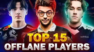 TOP-15 Offlane Players with their TOP-1 Play in Dota 2 History
