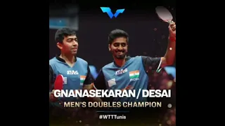 #G Sathiyan and Harmeet Desai won the WTT Tittle#short#Indian Table Tennis#Youtube