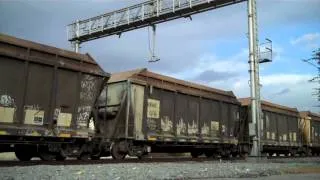 Tons of Union Pacific Freight Action in Montebello, CA - 11/16/13