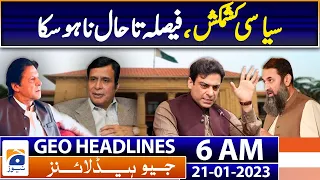 Geo News Headlines 6 AM - Speaker's letter to Governor to fix date of elections - 21st Jan 2023