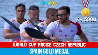 k4 Men 500m Final A | SPAIN CHAMPION | World Cup Racice Czech Republic 2022 | WAYkVlogs