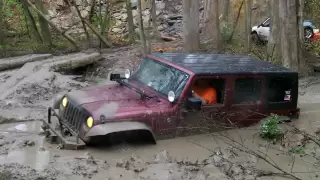 Sayre Starr Motors in Suffolk, Virginia Jeep JK in mud hole VA4WDA 3-24-2012