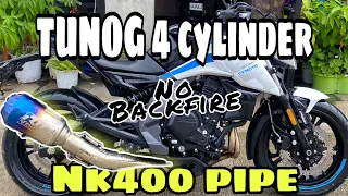 PIPE UPGRADE | NK400 2022 V4 | TUNOG BIG BIKE | NO BACKFIRE | Zero One Moto - Caloocan Branch NK650