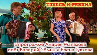 ХИТ "Тополь и рябина" в программе "Привет, Андрей!" поют Валерий Сёмин и Елена Гуляева. ОГОНЬ!!!"❤️