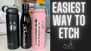 CRICUT TUTORIAL: ETCHING ON STAINLESS STEEL TUMBLERS WITH A CRICUT