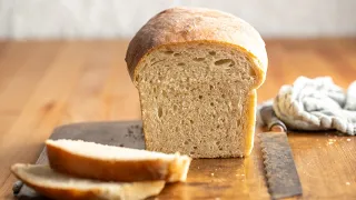 Sourdough Sandwich Bread Full Process, Soft Sourdough Loaf