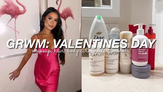 VALENTINES DAY GRWM! 💌 *makeup, hair, body care, + more!*