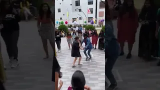 Naatu dance with Georgian girls #indian#georgia#india#vsource_admissions#universityofgeorgia
