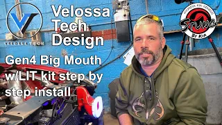 Velossa Tech Big Mouth Gen4 with LIT - step by step install - Kia Stinger