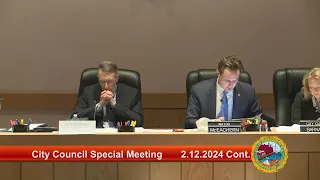 Continuance of 2.12.2024 City Council Special Meeting