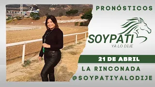 Entrevistas y pronósticos con Pati Rivas desde el hipódromo La Rinconada 21 de abril #larinconada