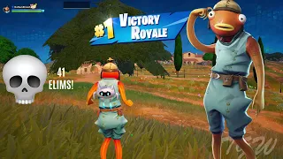 Fish n' Mix 🐟 | Fortnite ZB Solo Squads Gameplay | 41 Eliminations!