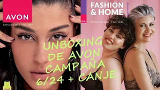 UNBOXING DE AVON CAMPAÑA 6/24 + Canje 🇦🇷
