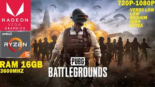 PUBG - Amd Ryzen 5 5600g & vega 7 - ram 16gb