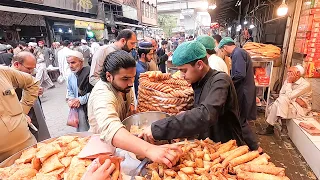 Iftar Bazar on Street | Street Food Rush for Iftar in Ramadan | Peshawar's Street Food 2024