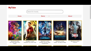 Movie Streaming Website Part 1 |  Tutorial For Movie Streaming Website Using HTML, CSS, JavaScript.