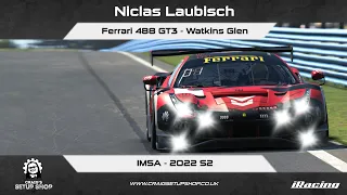 iRacing - 22S2 - Ferrari 488 GT3 - IMSA - Watkins - Nic