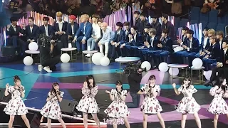 171129 2017 MAMA in Japan SEVENTEEN＆Wanna One＆NU'EST W reaction to girls groups − I.O.I + AKB48