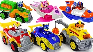 Paw Patrol Mighty Pups Super Paws deluxe vehicle! Help the police! | DuDuPopTOY