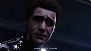 Spider Man Ps4 2018 Ending  - Doctor Octopus Begs Peter Not To Leave Him - Emotional