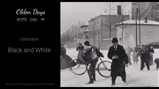 The first ever (recorded) Snowball Fight = Lyon France 1896/97. See description.