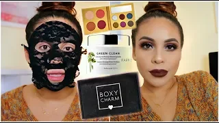 OCTOBER BOXYCHARM 2018: TRY ON STYLE / FALL MAKEUP TUTORIAL | JuicyJas