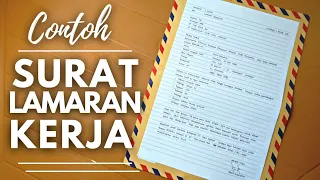 Contoh Penulisan SURAT LAMARAN KERJA