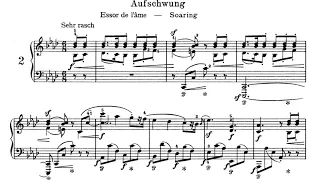 Robert Schumann - Fantasiestücke Op. 12 : Aufschwung [With score]