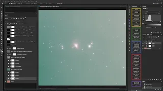 Great Orion Nebula - H-alpha Modded Camera Image - Full Photoshop Edit Session