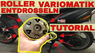 [TUTORIAL] Roller Variomatik Entdrosseln Piaggio NRG Yamaha Aerox Speedfight Explorer usw