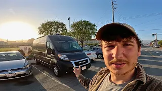 STEALTH CAMPING on The Street | (Vanlife Alone) Realistic Day In The Life