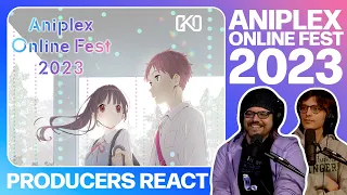 PRODUCERS REACT - ANIPLEX Online Fest 2023 Programming And Artist Line-up Promotional Video Reaction
