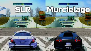 NFS Most Wanted: Mercedes SLR McLaren vs Lamborghini Murcielago - Drag Race