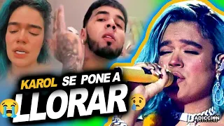 Karol G no resiste & ‘’LLORA’’ sin parar al Terminar Todo & Anuel se pone muy Emocionado por esto