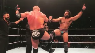 Triple H and Jinder mahal Dancing in the ring at India Delhi WWE live