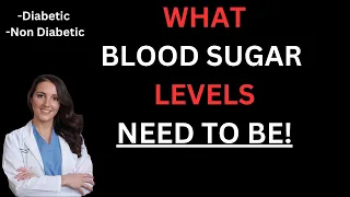 What Should Your Blood Sugars Be as A Diabetic? What are normal blood sugars for Non-Diabetic?
