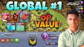 Global Top Player #1 | 5841+ Legend Hits | Hydra super archer + swiz clone blimp | clash of clans