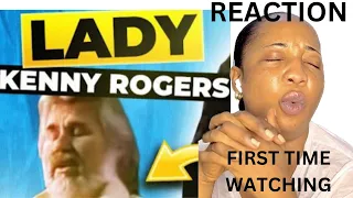 First Time Reaction KENNY ROGERS-LADY- This went down my soul #reaction #kennyrogers #lady