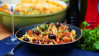 Italian Delights: Pasta alla Puttanesca - Authentic and Tasty Recipe! 🍝- Boss Paul Constantin