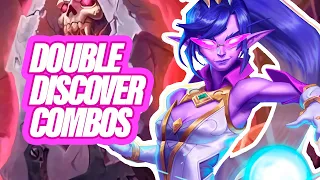 The Craziest Double Discover Combos with Secret Sinstone | Dogdog Hearthstone Battlegrounds