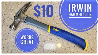 BEST Cheapest Hammer IRWIN Fiberglass 16oz Review