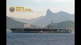 USS George Washington (CVN 73) - Saindo do Rio de Janeiro