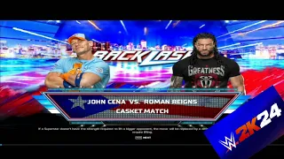FULL MATCH - JOHN CENA VS ROMAN REIGNS CASKET EXTREME RULES MATCH IN BACKLASH | WWE 2K24