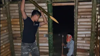 Opposite Masked Guys In Midnight, Building Survival Shelter In Wild / Survive Alone, Living Off Grid