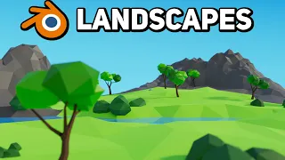 How to Low Poly LANDSCAPES in Blender 3.1!