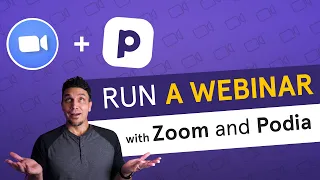 Running a Zoom webinar with Podia