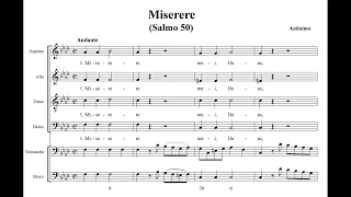 Anonyme (Minas Gerais, Brésil - XVIIIe siècle) Miserere (Psalmus 50).