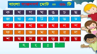 Bangla Bornomala | বাংলা বর্ণমালা । ব্যঞ্জনবর্ণের সঠিক উচ্চারণ I ক খ গ ঘ | বাংলা বর্ণমালা অনুশীলন |