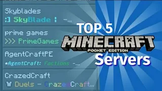 TOP 5 SERVERS in Minecraft BEDROCK & Pocket Edition! (1.16+)